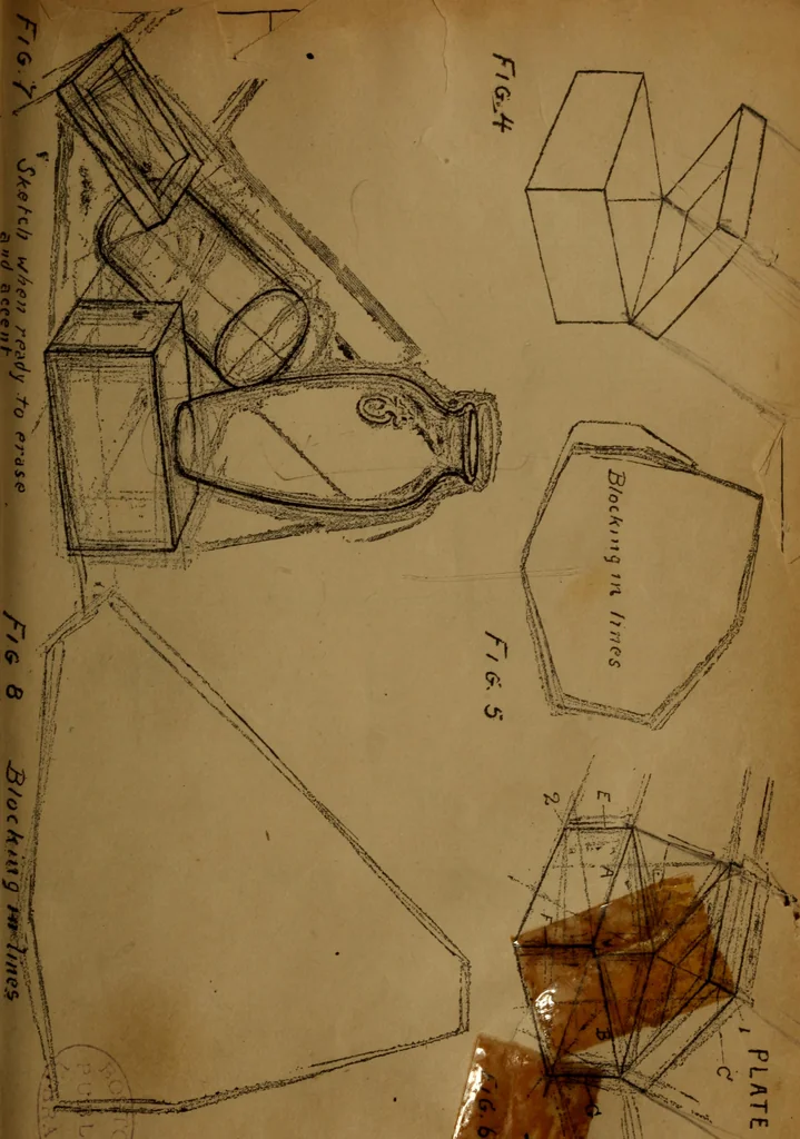 An illustration from Free-hand drawing, light and shade and free-hand perspective : for the use of art students and teachers, 1904, leaf 193