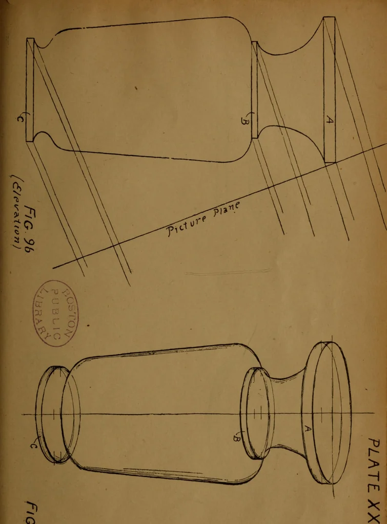An illustration from Free-hand drawing, light and shade and free-hand perspective : for the use of art students and teachers, 1904, leaf 225