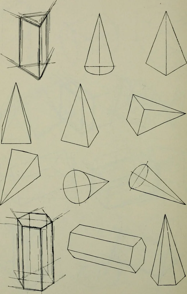 An illustration from Free-hand drawing : a manual for teachers and students, 1904, leaf 89