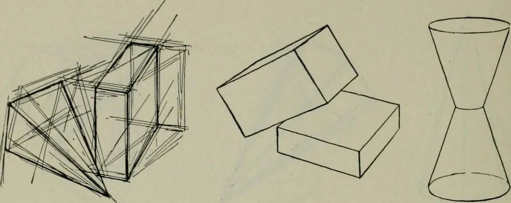 An illustration from Free-hand drawing : a manual for teachers and students, 1904, leaf 91