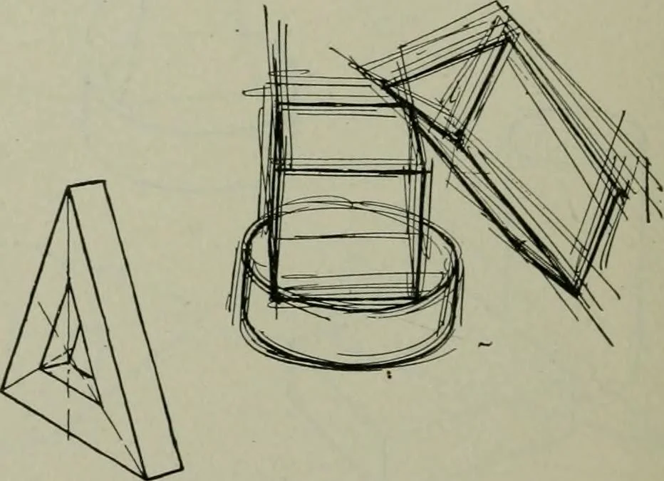 An illustration from Free-hand drawing : a manual for teachers and students, 1904, leaf 91