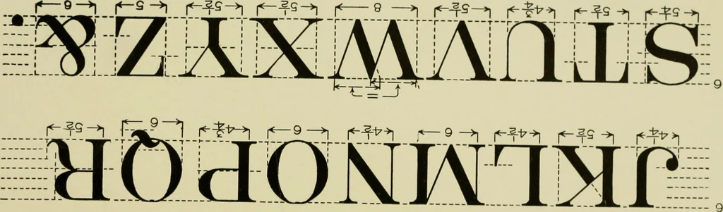 An illustration from Free-hand lettering : being a treatise on plain lettering from the pracitical standpoint for use in engineering schools and colleges, 1906, leaf 113