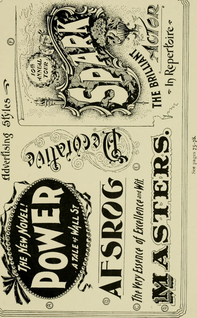 An illustration from Free-hand lettering : being a treatise on plain lettering from the pracitical standpoint for use in engineering schools and colleges, 1906, leaf 151