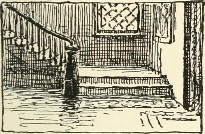 An illustration from Freehand perspective and sketching; principles and methods of expression in the pictorial representation of common objects, interiors, buildings and landscapes, 1916, leaf 134
