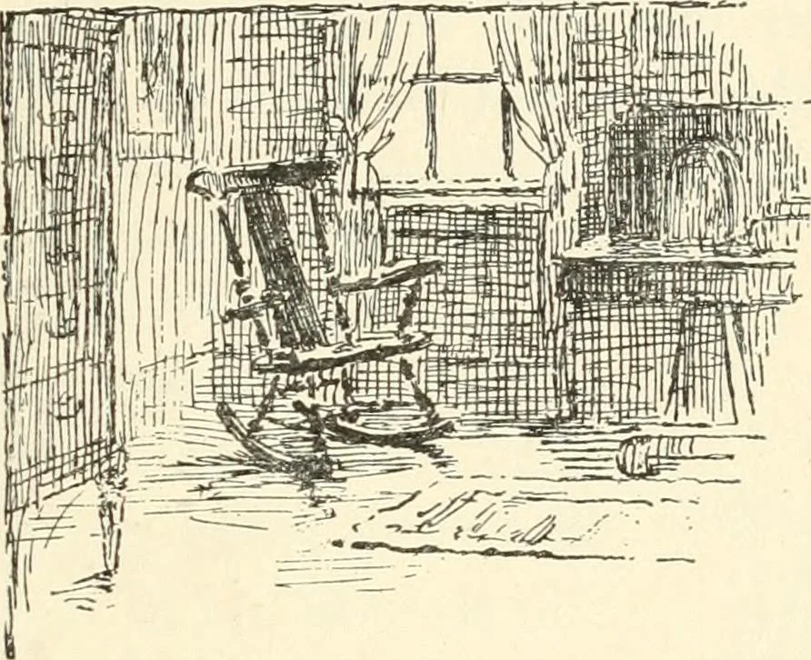 An illustration from Freehand perspective and sketching; principles and methods of expression in the pictorial representation of common objects, interiors, buildings and landscapes, 1916, leaf 136