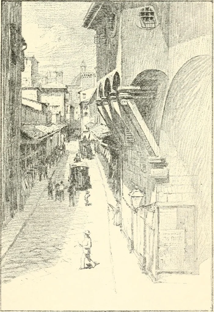 An illustration from Freehand perspective and sketching; principles and methods of expression in the pictorial representation of common objects, interiors, buildings and landscapes, 1916, leaf 156