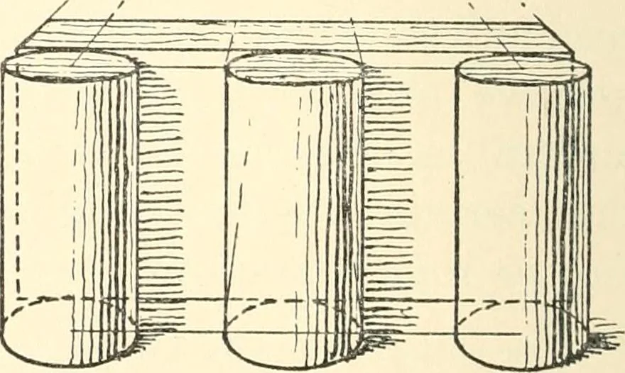An illustration from Freehand perspective and sketching; principles and methods of expression in the pictorial representation of common objects, interiors, buildings and landscapes, 1916, leaf 159