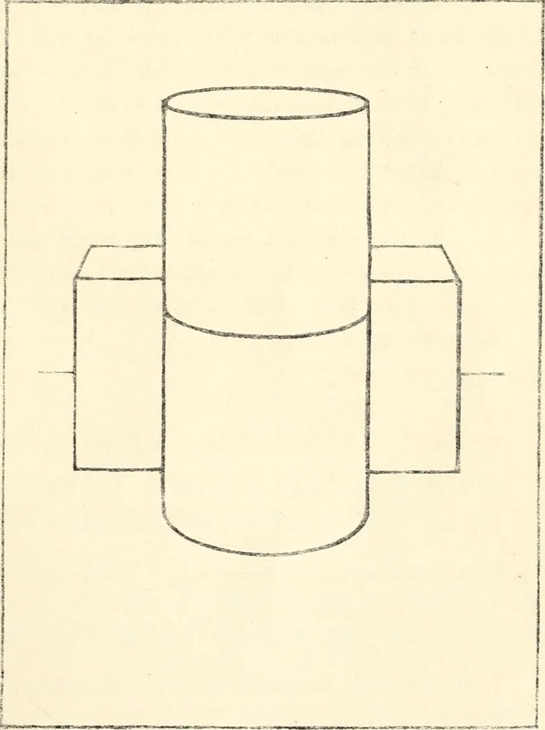 An illustration from Freehand perspective and sketching; principles and methods of expression in the pictorial representation of common objects, interiors, buildings and landscapes, 1916, leaf 182