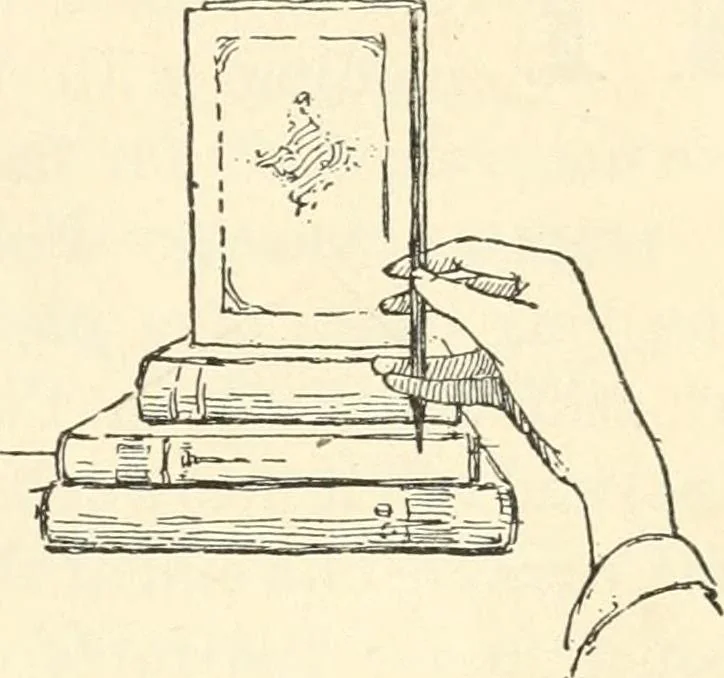 An illustration from Freehand perspective and sketching; principles and methods of expression in the pictorial representation of common objects, interiors, buildings and landscapes, 1916, leaf 26