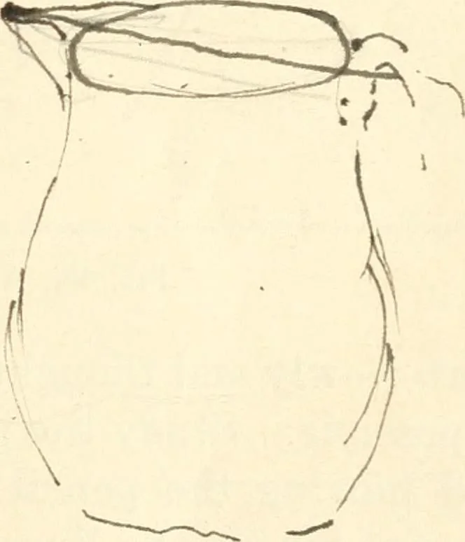 An illustration from Freehand perspective and sketching; principles and methods of expression in the pictorial representation of common objects, interiors, buildings and landscapes, 1916, leaf 42