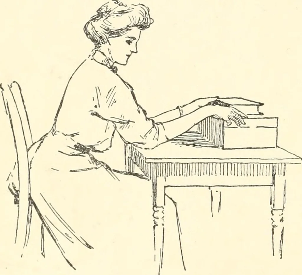 An illustration from Freehand perspective and sketching; principles and methods of expression in the pictorial representation of common objects, interiors, buildings and landscapes, 1916, leaf 55