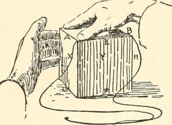 An illustration from Freehand perspective and sketching; principles and methods of expression in the pictorial representation of common objects, interiors, buildings and landscapes, 1916, leaf 69