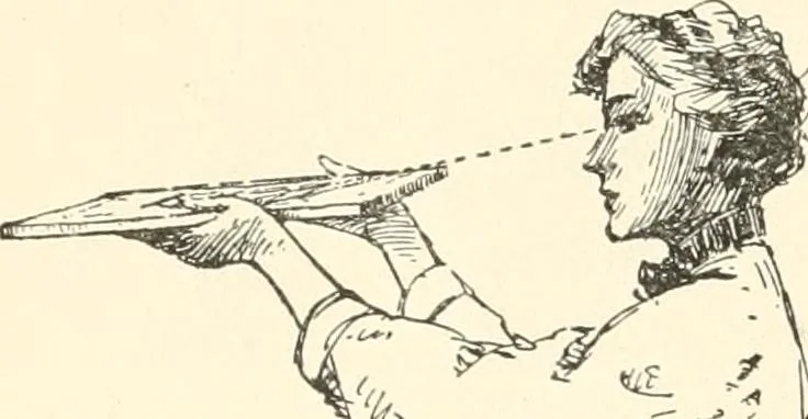 An illustration from Freehand perspective and sketching; principles and methods of expression in the pictorial representation of common objects, interiors, buildings and landscapes, 1916, leaf 75