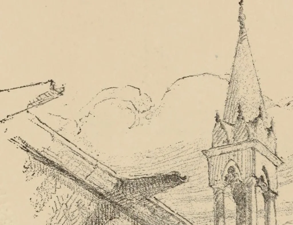 An illustration from Freehand perspective and sketching; principles and methods of expression in the pictorial representation of common objects, interiors, buildings and landscapes, 1910, leaf 117