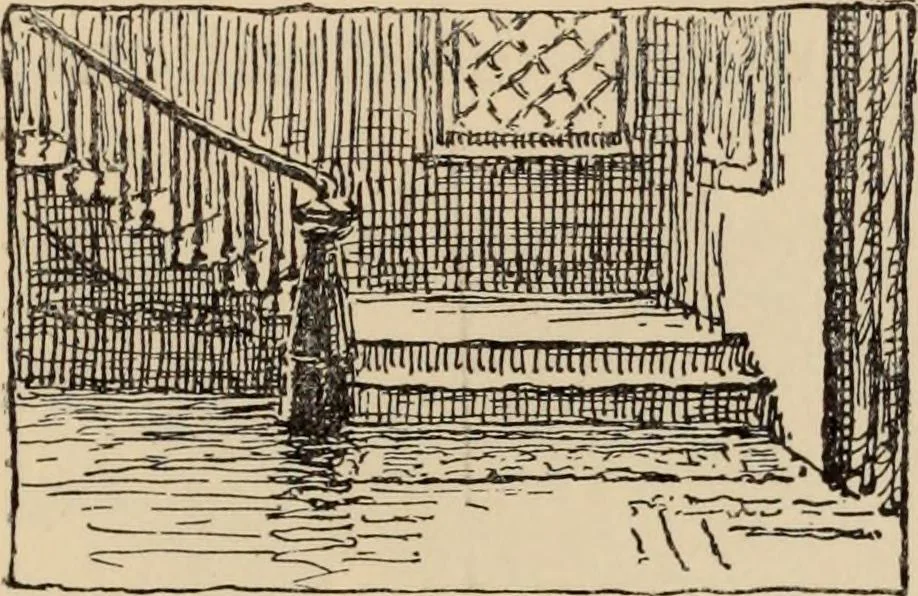 An illustration from Freehand perspective and sketching; principles and methods of expression in the pictorial representation of common objects, interiors, buildings and landscapes, 1910, leaf 132