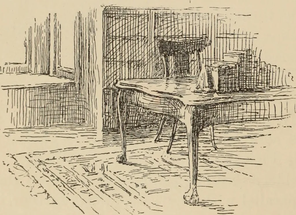 An illustration from Freehand perspective and sketching; principles and methods of expression in the pictorial representation of common objects, interiors, buildings and landscapes, 1910, leaf 133