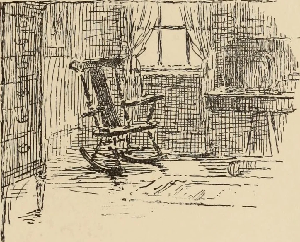 An illustration from Freehand perspective and sketching; principles and methods of expression in the pictorial representation of common objects, interiors, buildings and landscapes, 1910, leaf 134