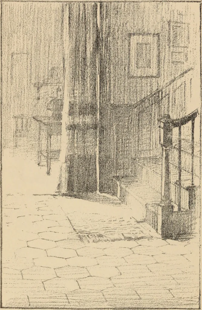 An illustration from Freehand perspective and sketching; principles and methods of expression in the pictorial representation of common objects, interiors, buildings and landscapes, 1910, leaf 143