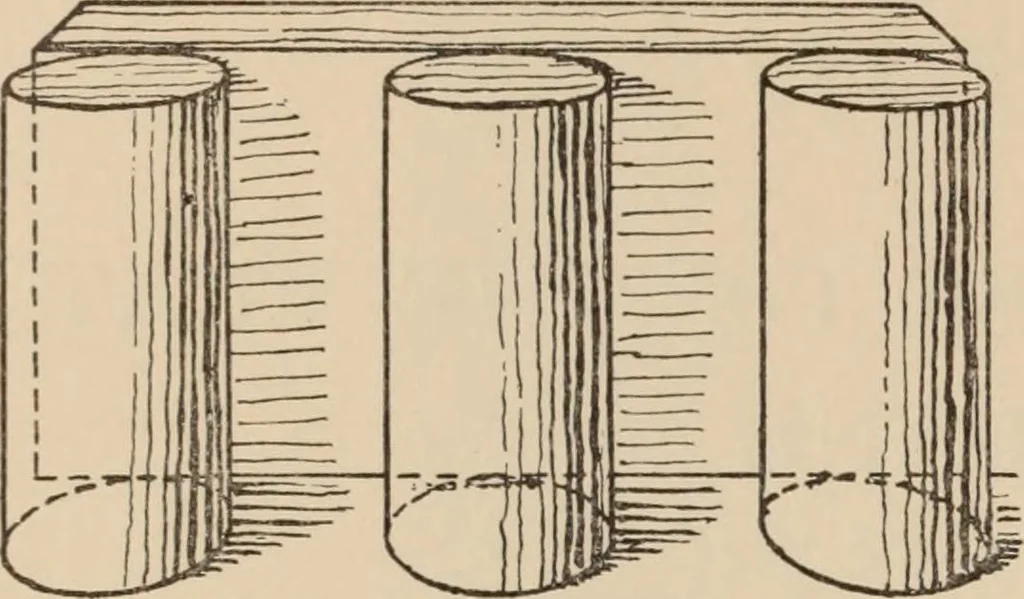 An illustration from Freehand perspective and sketching; principles and methods of expression in the pictorial representation of common objects, interiors, buildings and landscapes, 1910, leaf 157