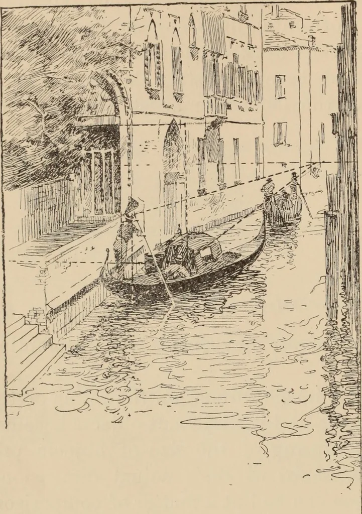 An illustration from Freehand perspective and sketching; principles and methods of expression in the pictorial representation of common objects, interiors, buildings and landscapes, 1910, leaf 173