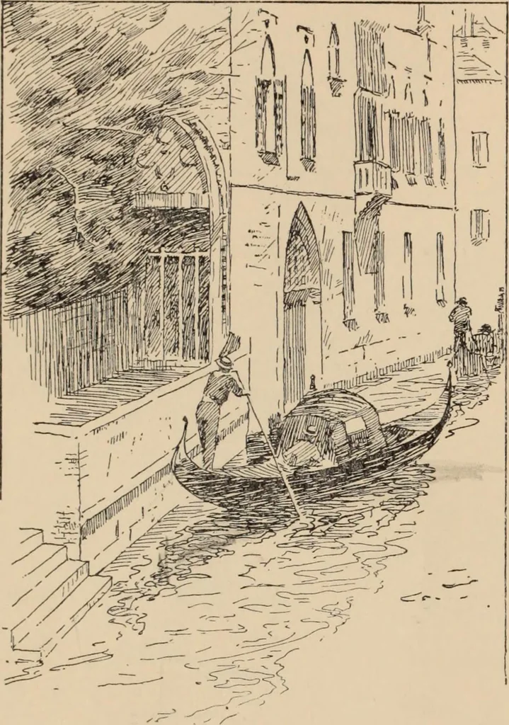 An illustration from Freehand perspective and sketching; principles and methods of expression in the pictorial representation of common objects, interiors, buildings and landscapes, 1910, leaf 175
