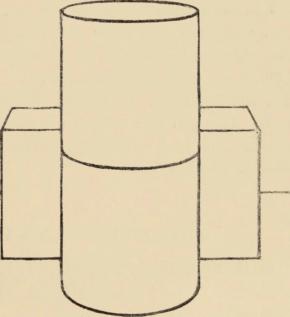 An illustration from Freehand perspective and sketching; principles and methods of expression in the pictorial representation of common objects, interiors, buildings and landscapes, 1910, leaf 180