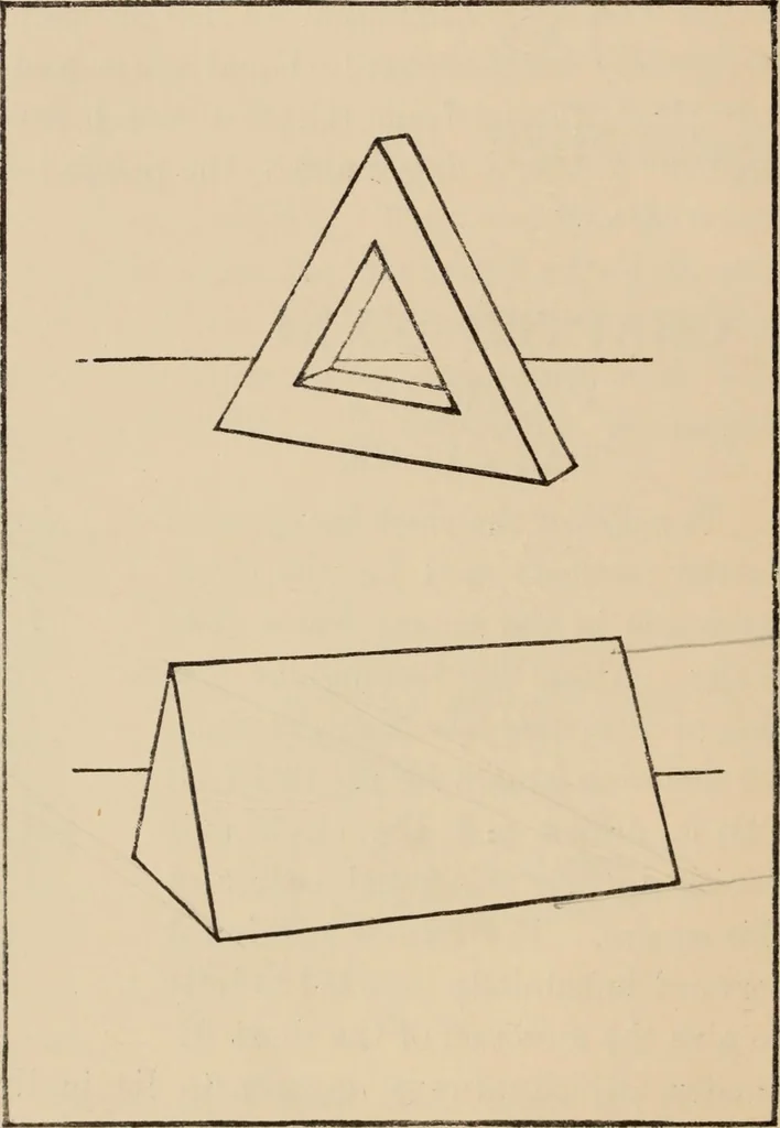 An illustration from Freehand perspective and sketching; principles and methods of expression in the pictorial representation of common objects, interiors, buildings and landscapes, 1910, leaf 185