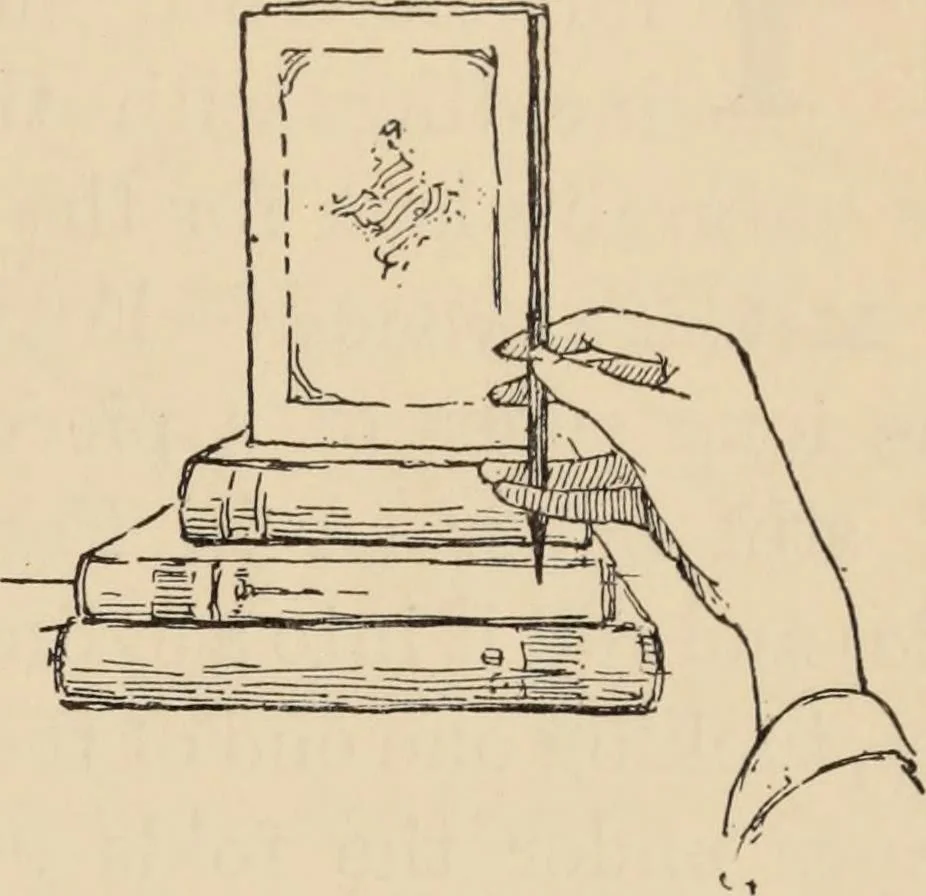 An illustration from Freehand perspective and sketching; principles and methods of expression in the pictorial representation of common objects, interiors, buildings and landscapes, 1910, leaf 24