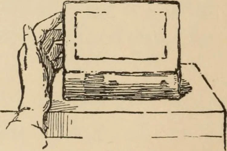 An illustration from Freehand perspective and sketching; principles and methods of expression in the pictorial representation of common objects, interiors, buildings and landscapes, 1910, leaf 53
