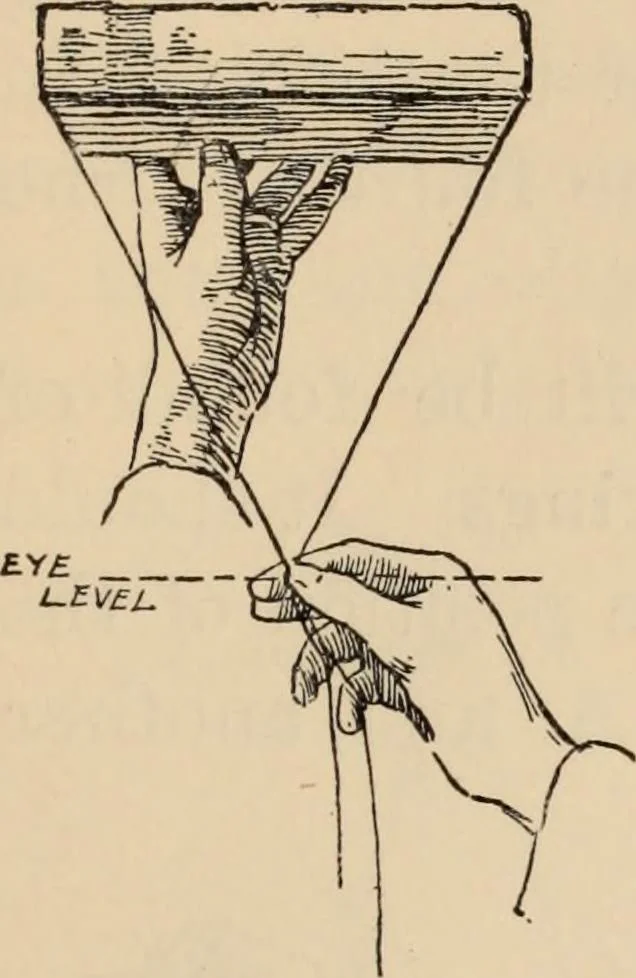 An illustration from Freehand perspective and sketching; principles and methods of expression in the pictorial representation of common objects, interiors, buildings and landscapes, 1910, leaf 56
