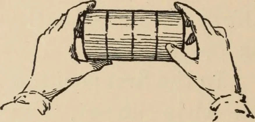 An illustration from Freehand perspective and sketching; principles and methods of expression in the pictorial representation of common objects, interiors, buildings and landscapes, 1910, leaf 61