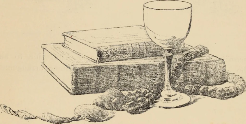 An illustration from Freehand perspective and sketching; principles and methods of expression in the pictorial representation of common objects, interiors, buildings and landscapes, 1910, leaf 84