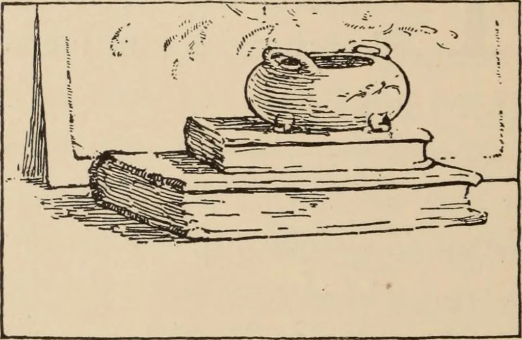 An illustration from Freehand perspective and sketching; principles and methods of expression in the pictorial representation of common objects, interiors, buildings and landscapes, 1910, leaf 85