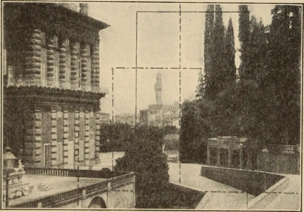 An illustration from Freehand perspective and sketching; principles and methods of expression in the pictorial representation of common objects, interiors, buildings and landscapes, 1910, leaf 99
