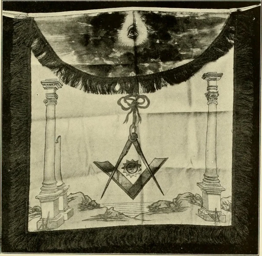 An illustration from Freemasonry in Northumberland, 1911, leaf 148