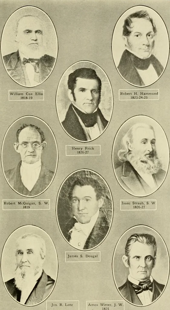 An illustration from Freemasonry in Northumberland, 1911, leaf 288