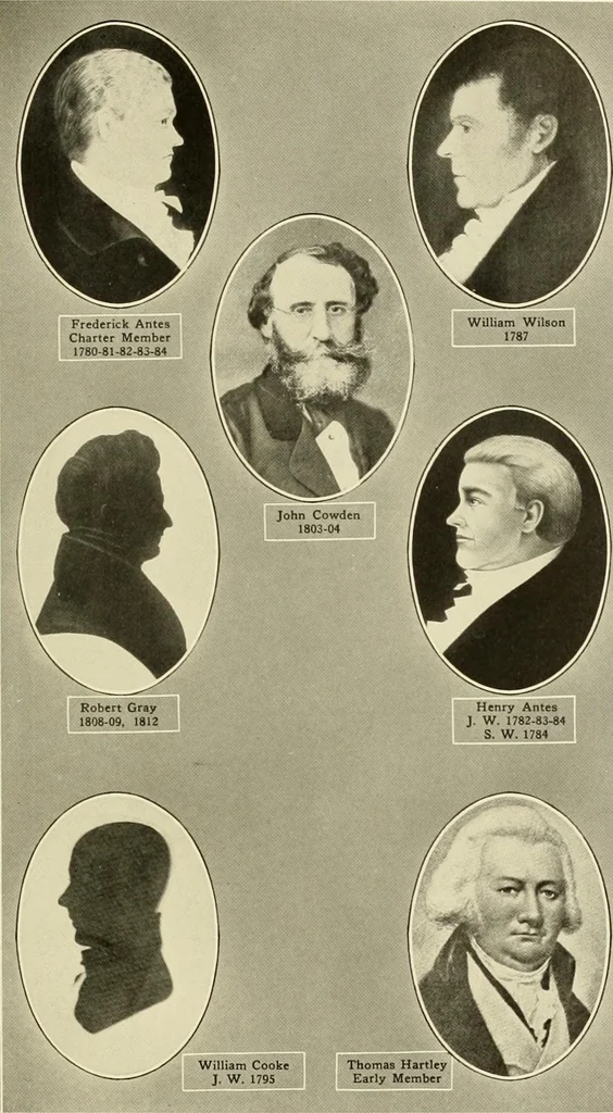 An illustration from Freemasonry in Northumberland, 1911, leaf 74