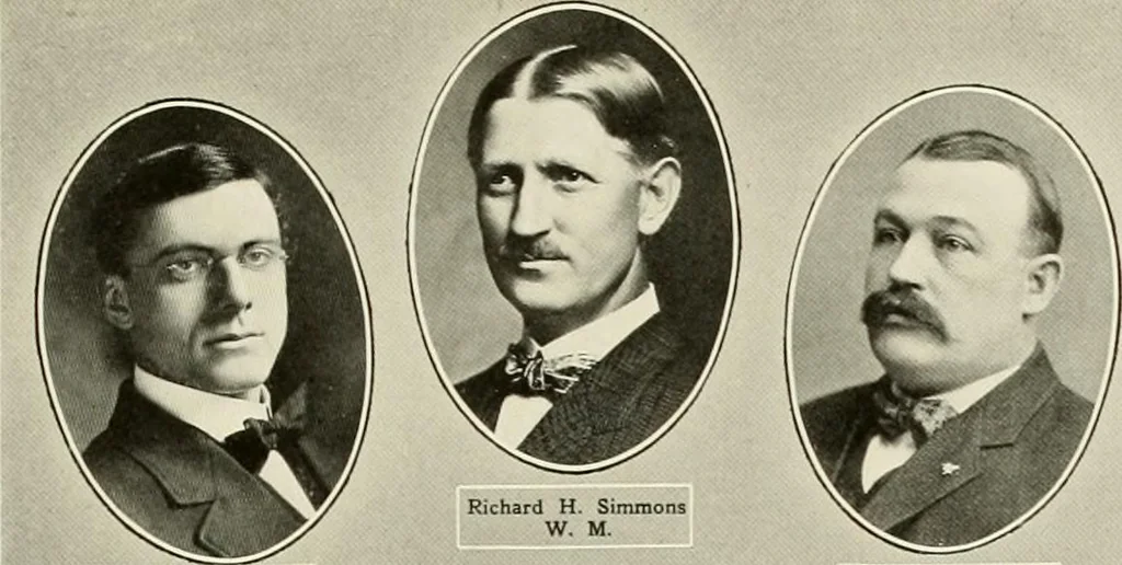 An illustration from Freemasonry in Northumberland, 1911, leaf 264