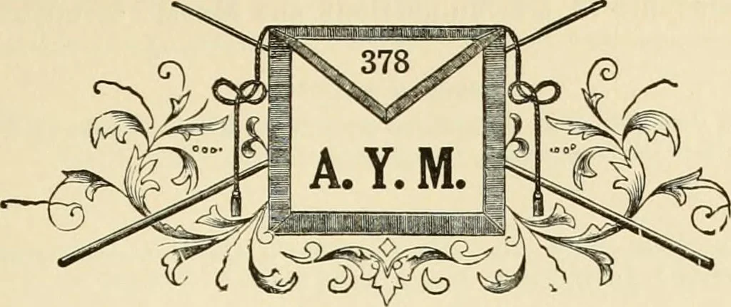 An illustration from Freemasonry in Northumberland, 1911, leaf 392