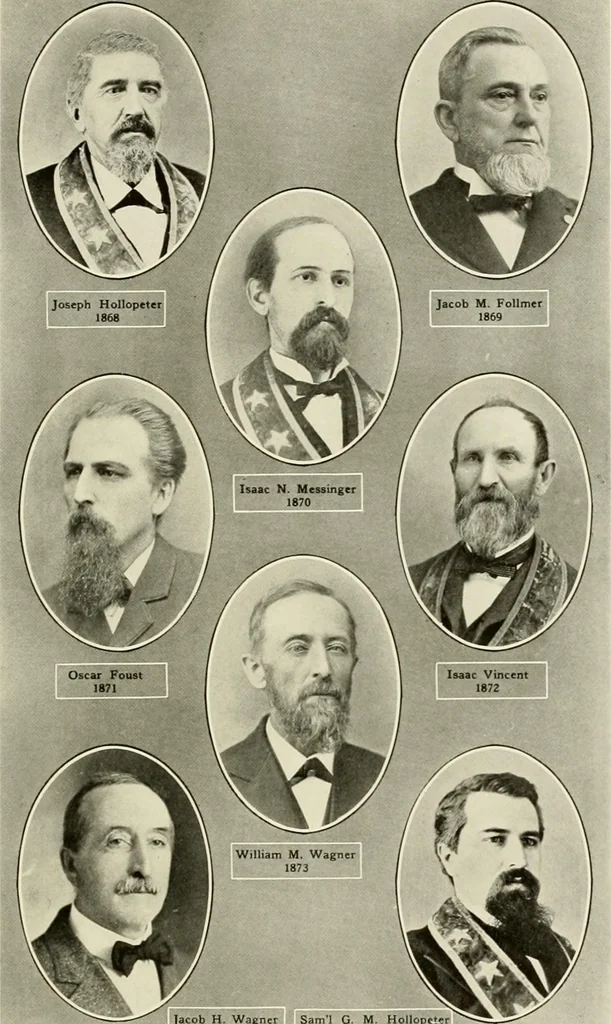 An illustration from Freemasonry in Northumberland, 1911, leaf 404