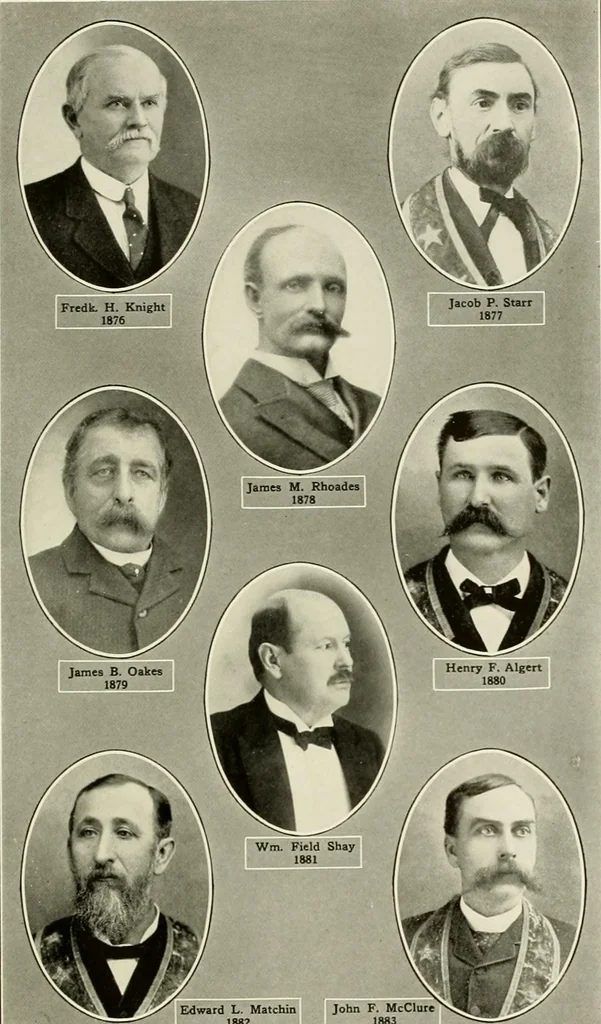 An illustration from Freemasonry in Northumberland, 1911, leaf 412