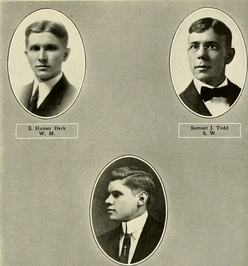 An illustration from Freemasonry in Northumberland, 1911, leaf 486