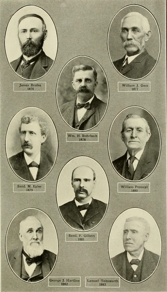 An illustration from Freemasonry in Northumberland, 1911, leaf 504