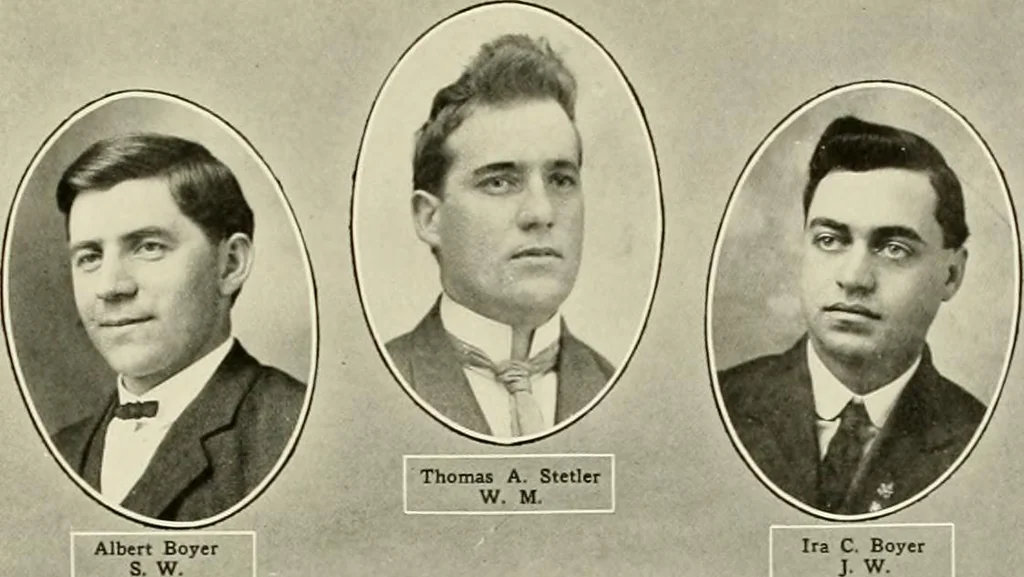 An illustration from Freemasonry in Northumberland, 1911, leaf 546
