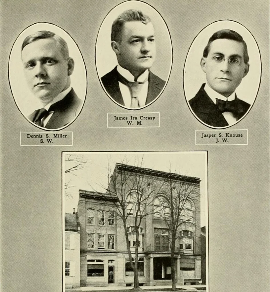 An illustration from Freemasonry in Northumberland, 1911, leaf 564