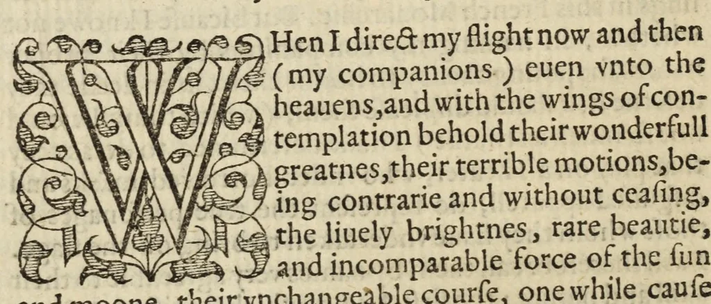 An illustration from The French academie : wherin is discoursed the institution of maners, and whatsoeuer els concerneth the good and happie life of all estates and callings, by preceptes of doctrine, and examples of the liues of ancient sages and famous men, 1586, leaf 44