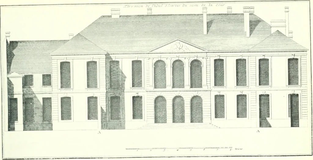 An illustration from A history of French architecture from the death of Mazarin till the death of Louis XV, 1661-1774, 1921, leaf 101