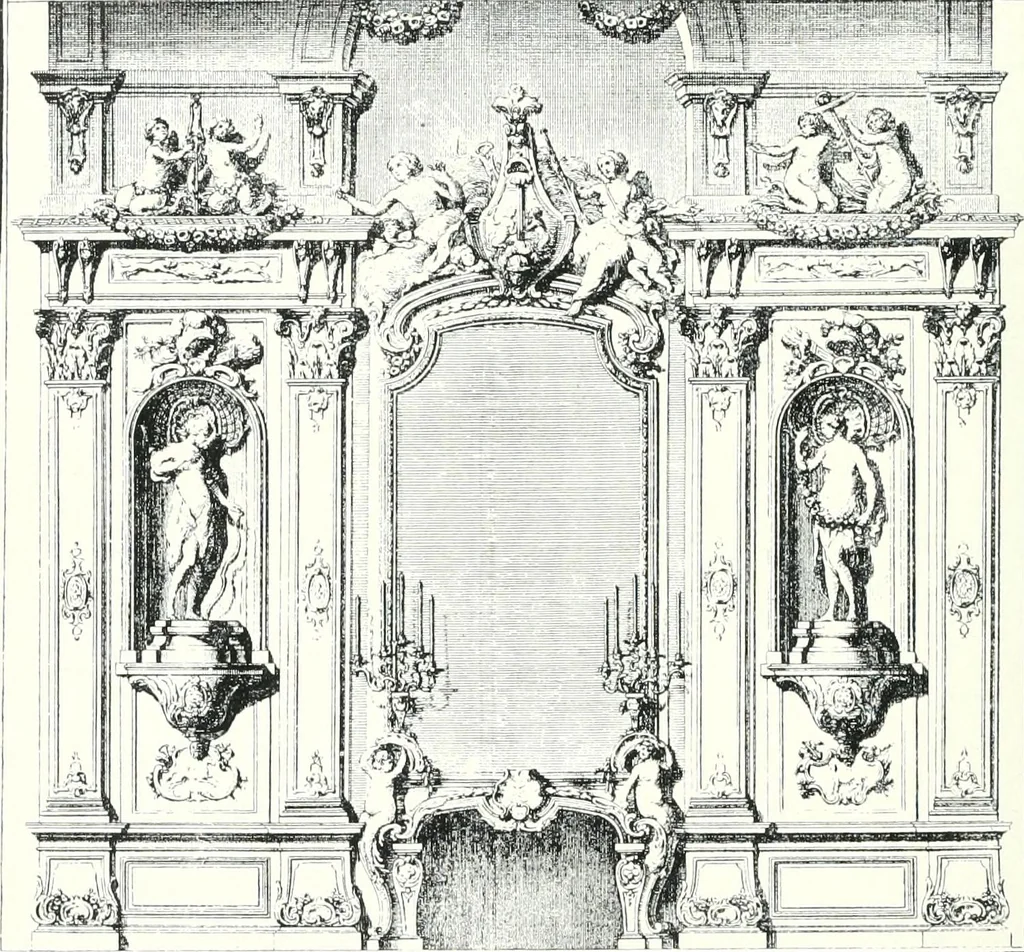 An illustration from A history of French architecture from the death of Mazarin till the death of Louis XV, 1661-1774, 1921, leaf 104