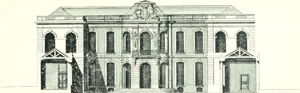 An illustration from A history of French architecture from the death of Mazarin till the death of Louis XV, 1661-1774, 1921, leaf 155