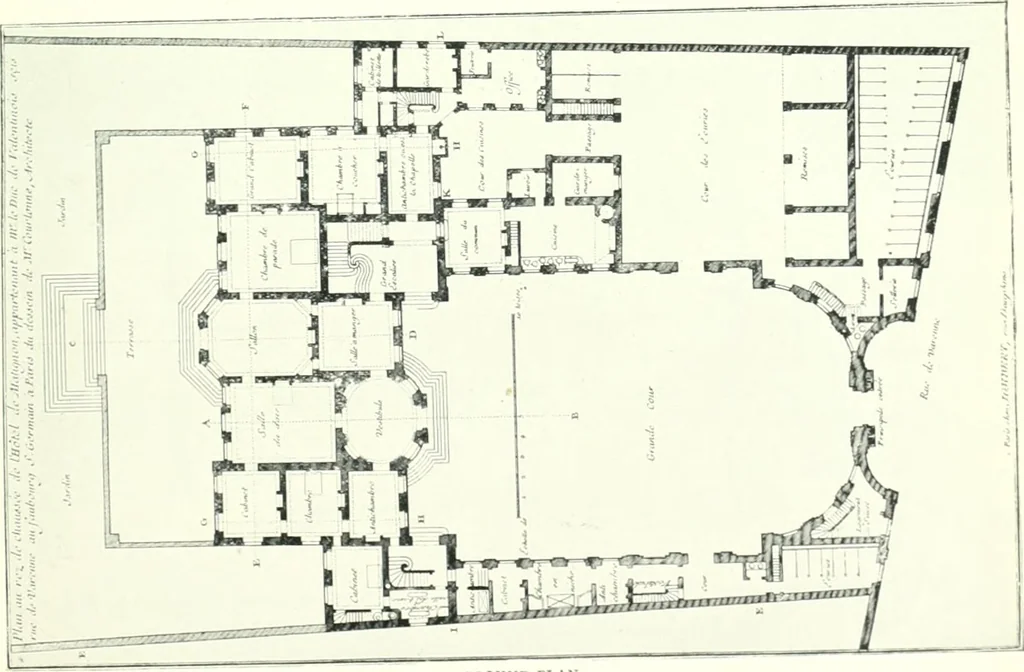 An illustration from A history of French architecture from the death of Mazarin till the death of Louis XV, 1661-1774, 1921, leaf 155
